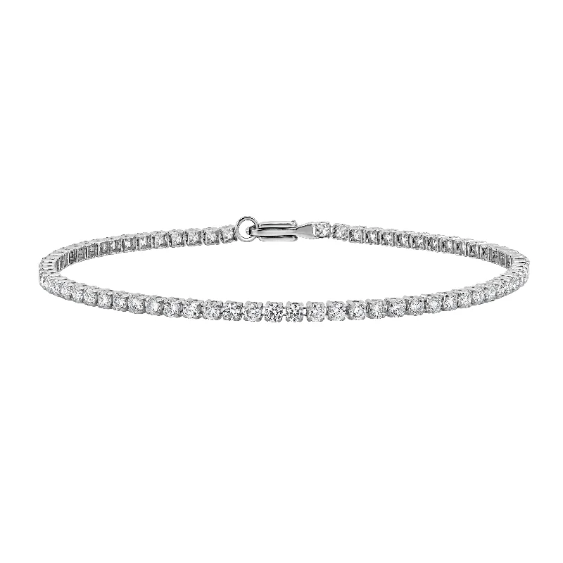 Pale morganite bracelet-Auriya 14K Gold Lab Grown Round Diamond Tennis Bracelet 1.00 to 4.00ct. tw. (E-F VS)