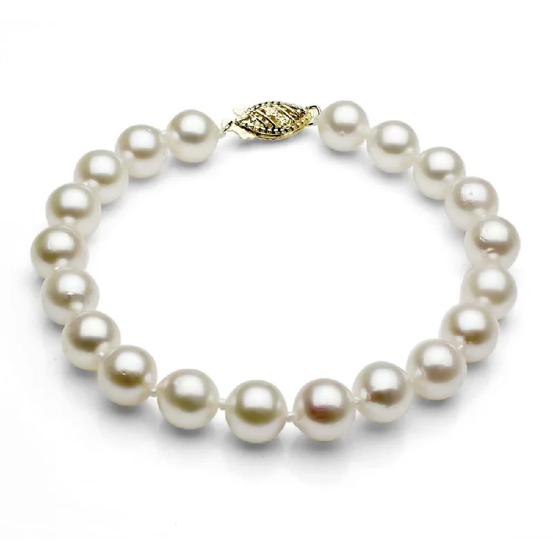 Stellar burst bracelet-DaVonna 14k Gold White Cultured FW Pearl Bracelet (7.5-8mm)(set of 5)