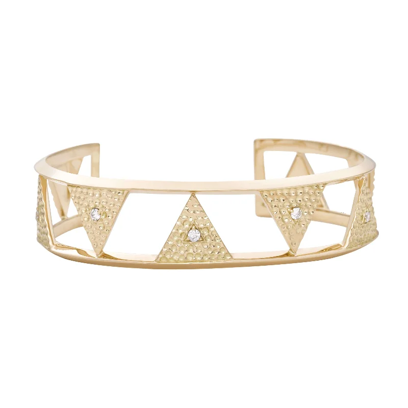 Fluid bracelet-Gilded Cuff