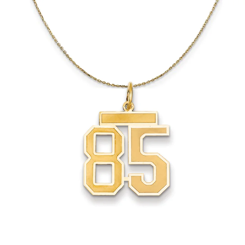 Fused-link necklace-14k Yellow Gold, Jersey, Med Number 85 Necklace