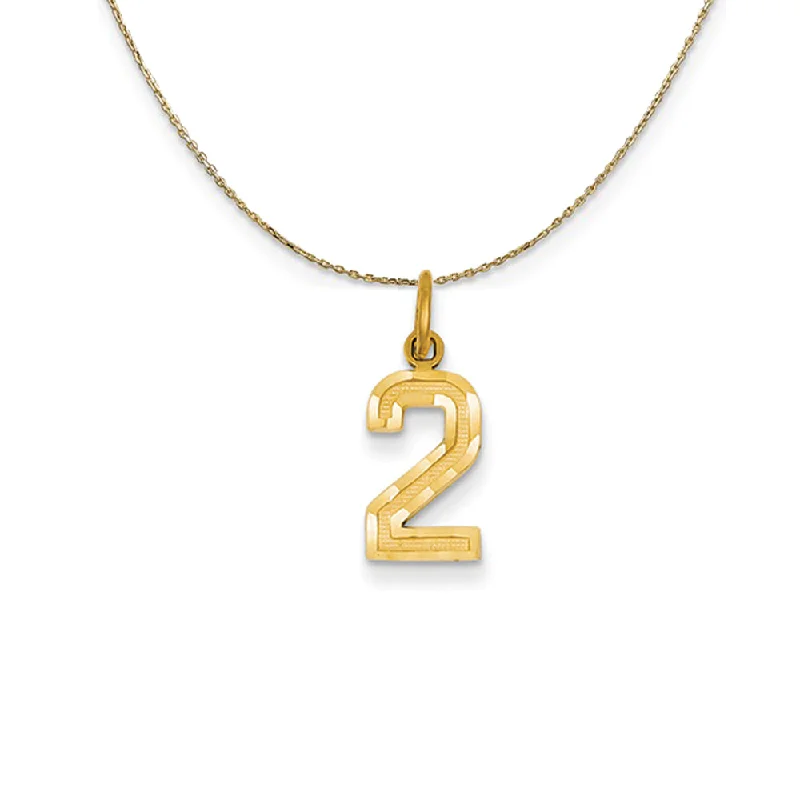 Sun glow necklace-14k Yellow Gold, Varsity, Sm D/C Necklace Number 2