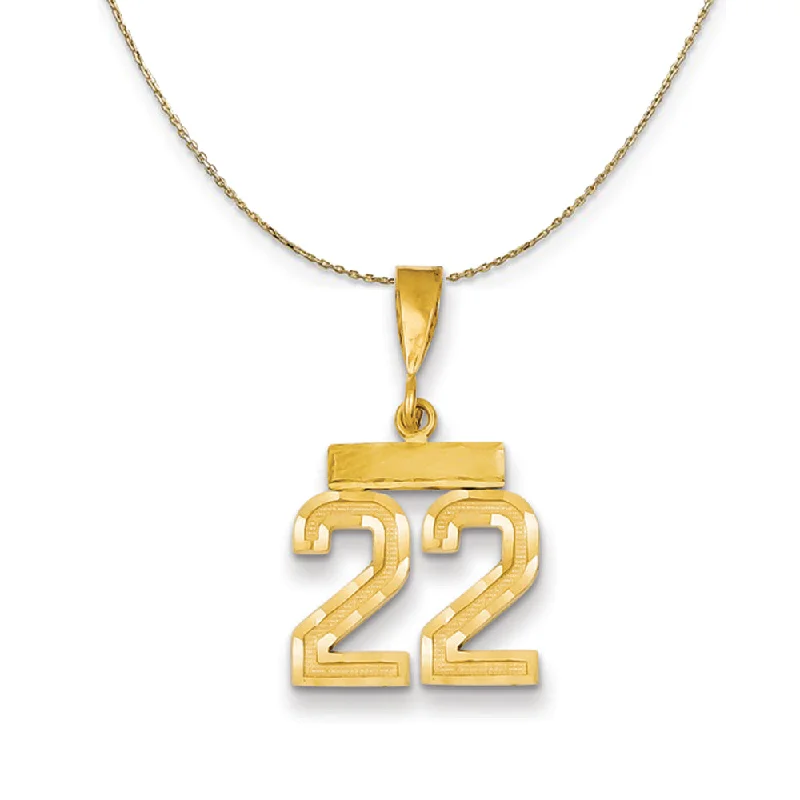 Fused-link necklace-14k Yellow Gold, Varsity, Sm D/C Necklace Number 22