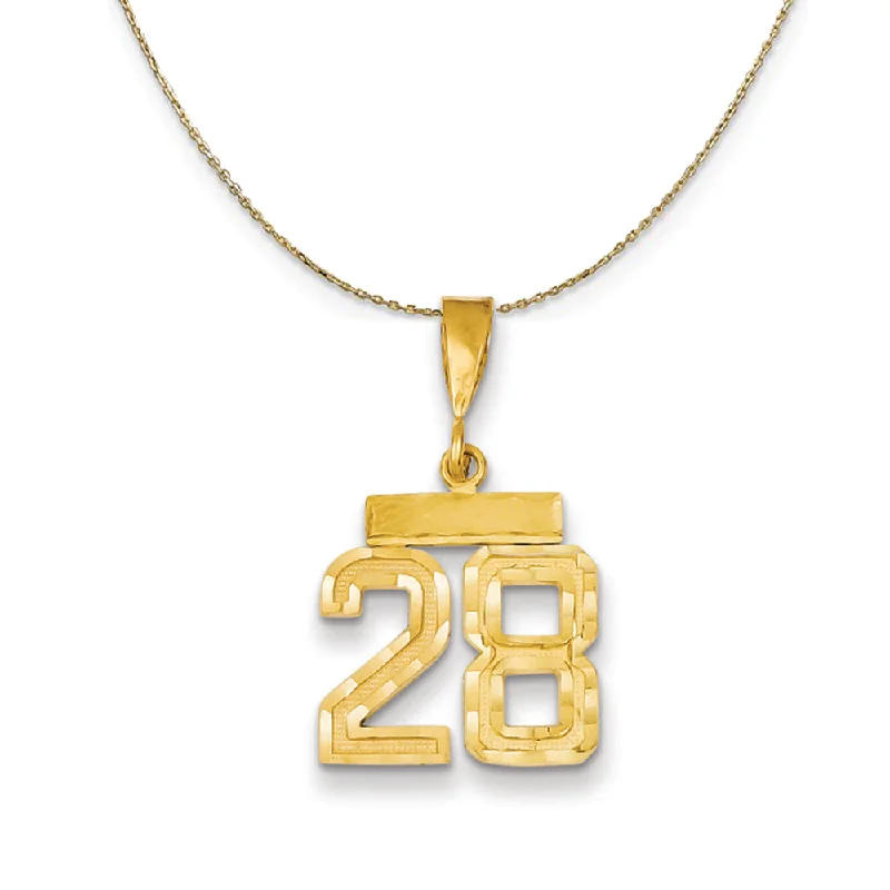 Parted-tier necklace-14k Yellow Gold, Varsity, Sm D/C Necklace Number 28