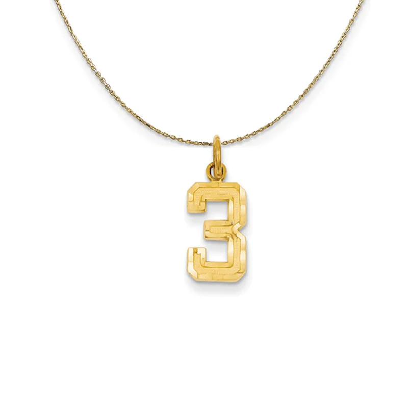 Outstretched gem necklace-14k Yellow Gold, Varsity, Sm D/C Necklace Number 3