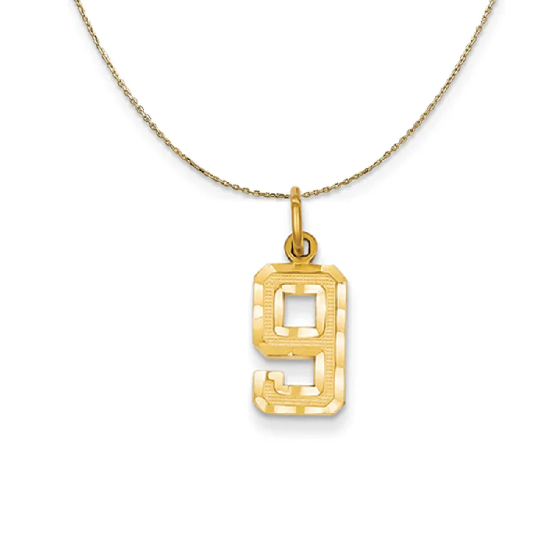 Fluid necklace-14k Yellow Gold, Varsity, Sm D/C Necklace Number 9