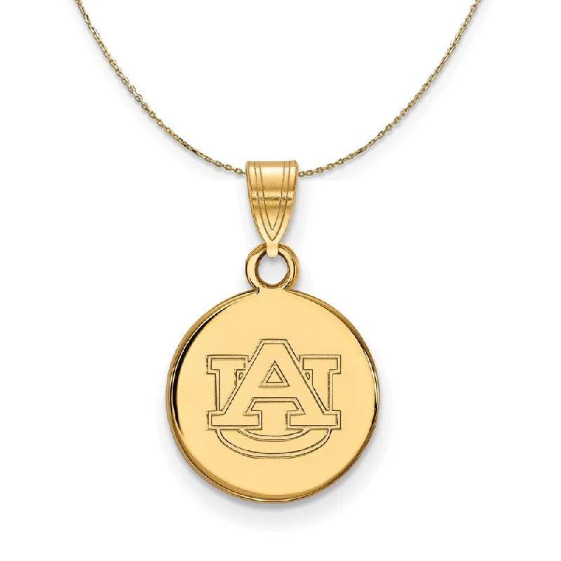 Sharp stone necklace-14k Yellow Gold Auburn U Small Disc Necklace