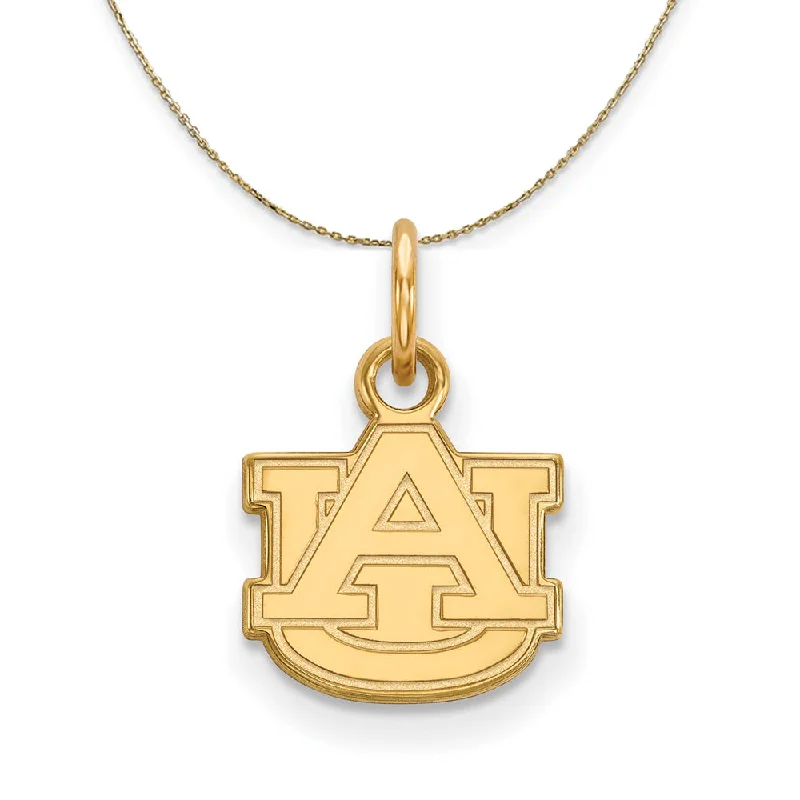 14k Yellow Gold Auburn U X-Small 'AU' Necklace