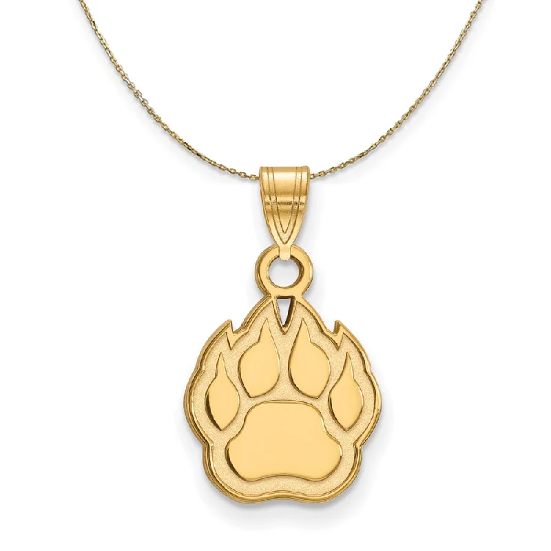 Assorted gem necklace-14k Yellow Gold Northern Illinois U. Sm Mascot Necklace