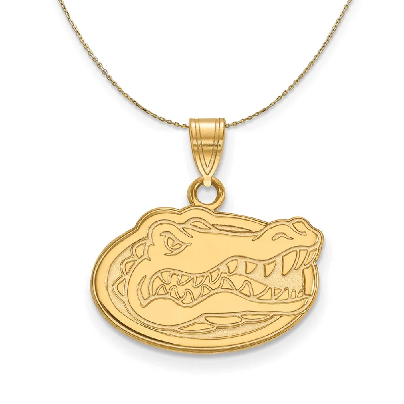 14k Yellow Gold U of Florida Small Mascot Necklace