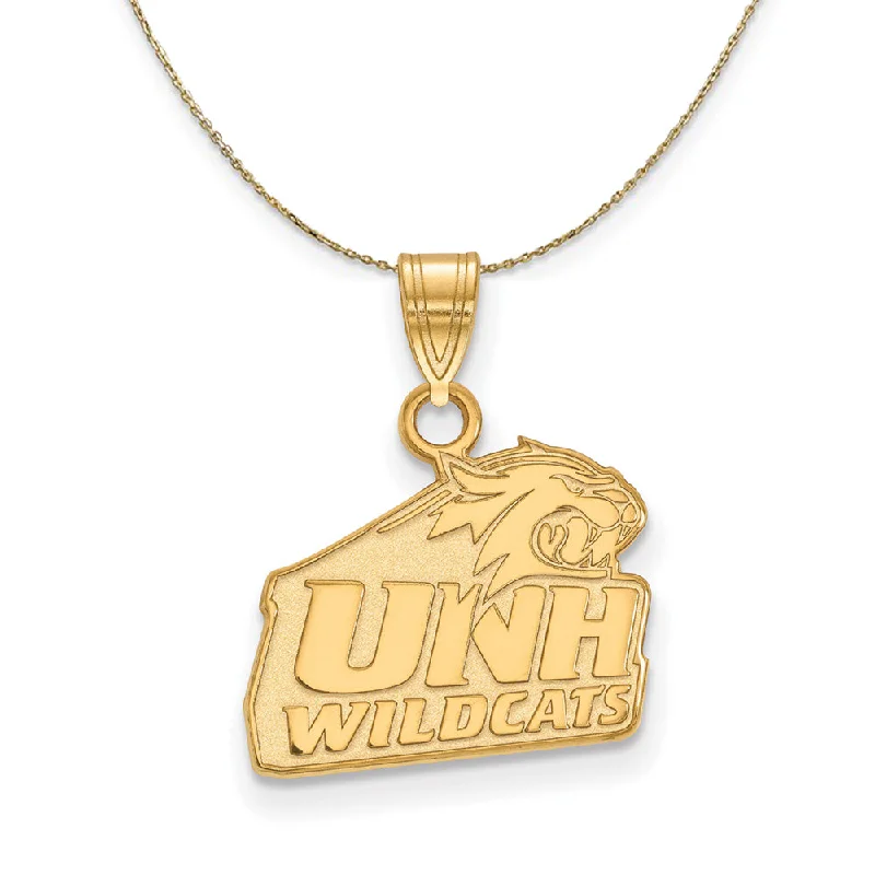 Fused-link necklace-14k Yellow Gold U. of New Hampshire Small Logo Necklace