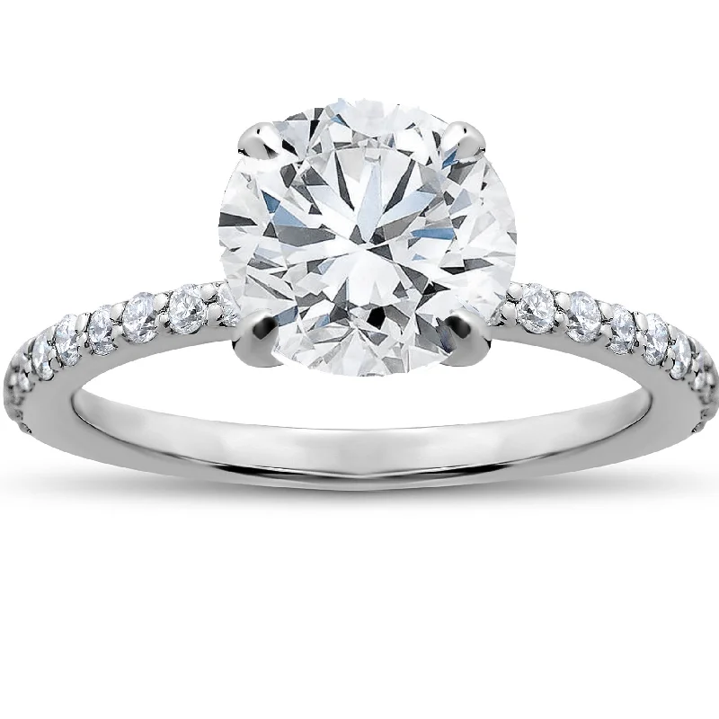 Luminous diamond ring-1 3/4 ct Lab Grown Diamond Sophia Engagement Ring 14k White Gold