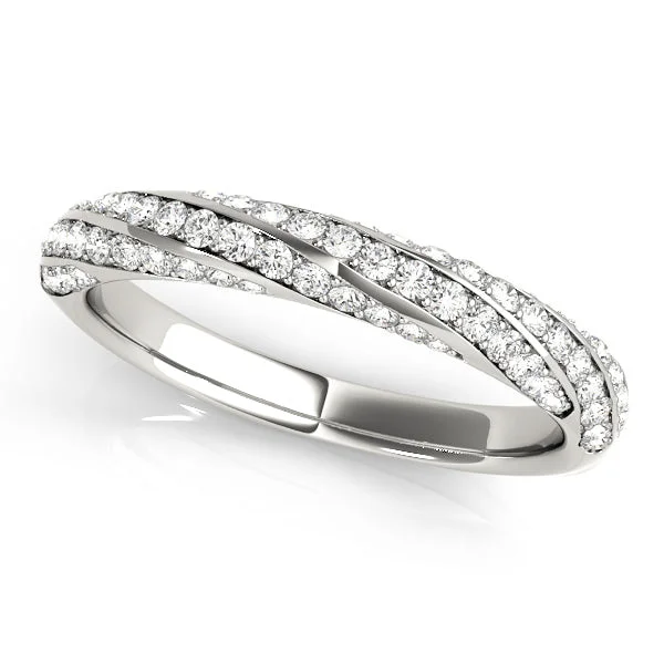 Shiny nickel ring-14K Ladies Stackable Band/ Wedding Band