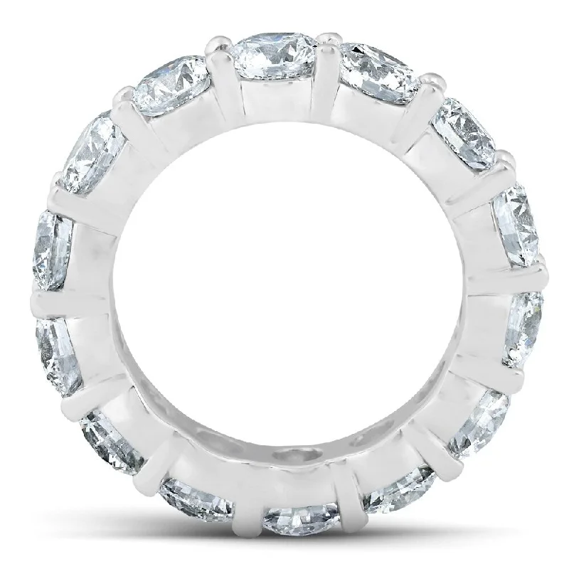 Light weave ring-14k White Gold 6 3/4 Ct TDW Lab Grown Eco Friendly Diamond Eternity Wedding Ring