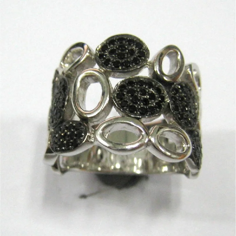 Summit gem ring-925 Sterling Silver Black Spinel Ring