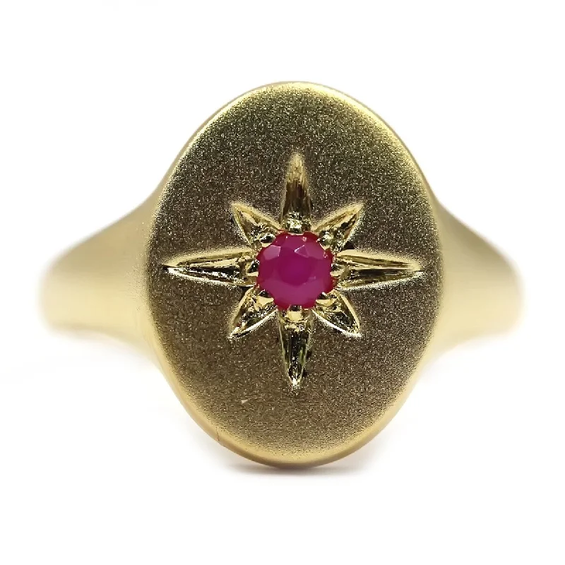 Holo ring-925 Sterling Silver Thai Ruby Ring