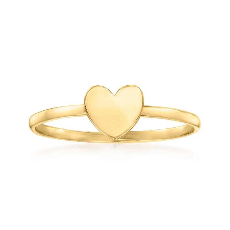 Holo ring-Canaria 10kt Yellow Gold Heart Ring