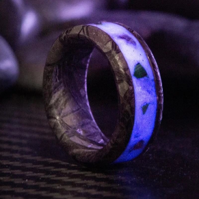 Wild pearl ring-Custom Meteorite Glowstone Ring