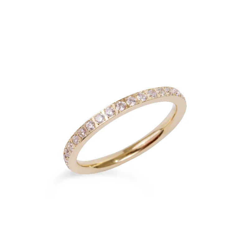 Crafted gold ring-Eternity ring