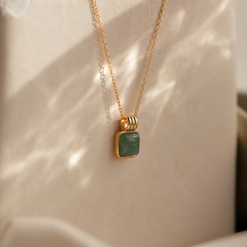 Rich kyanite necklace-Jade Pendant Necklace