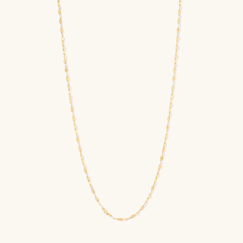 Slack coil necklace-Extended Dainty Necklace