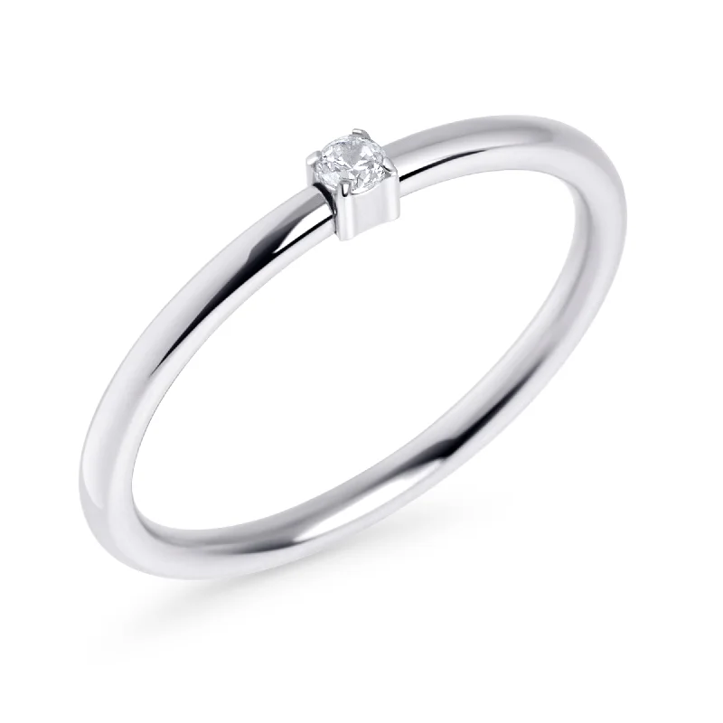 Flexible stone ring-Promise Ring