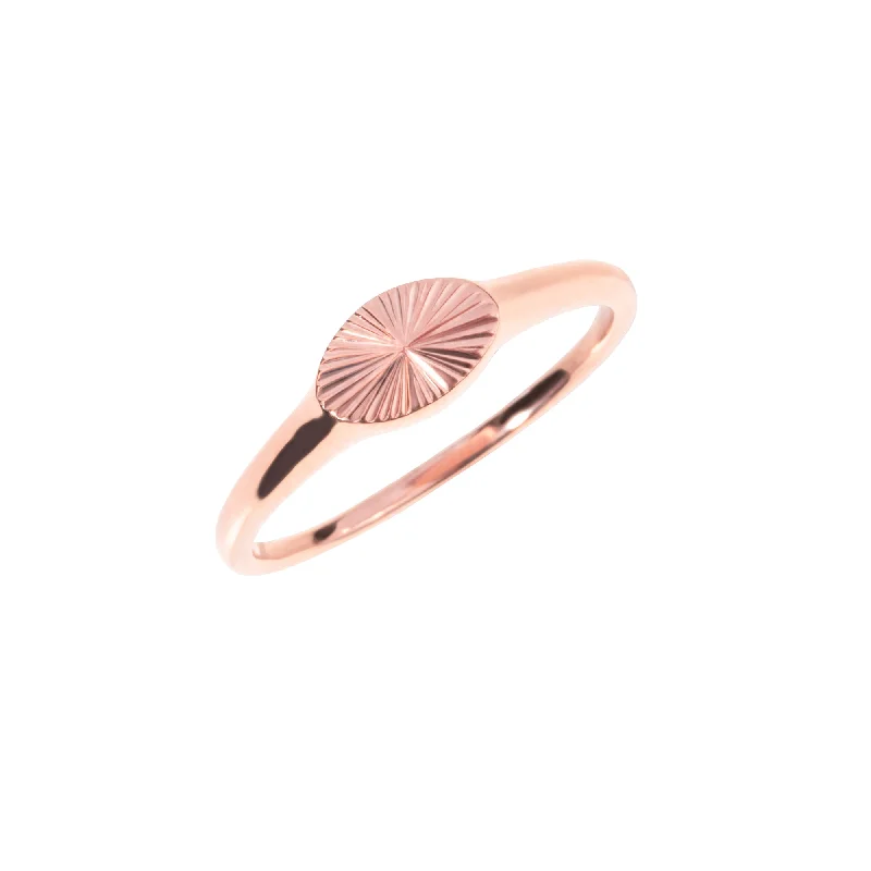 Grooved pattern ring-Soleilo Ring