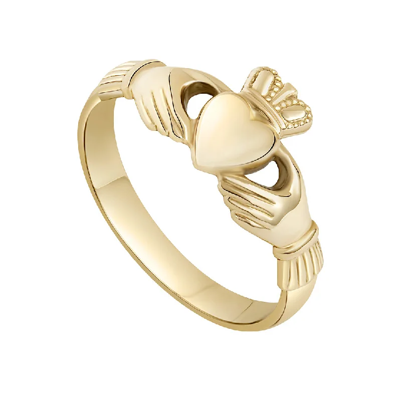 Retro-style opal ring-Gold Ladies Claddagh Ring | New In