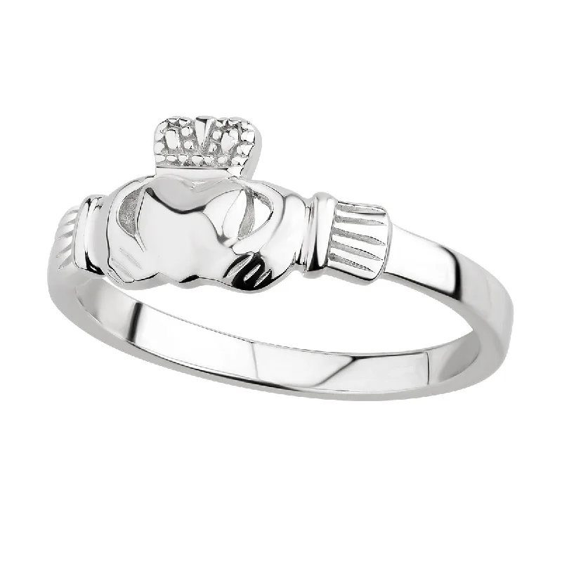 Ten-gem ring-Sterling Silver Claddagh Ring