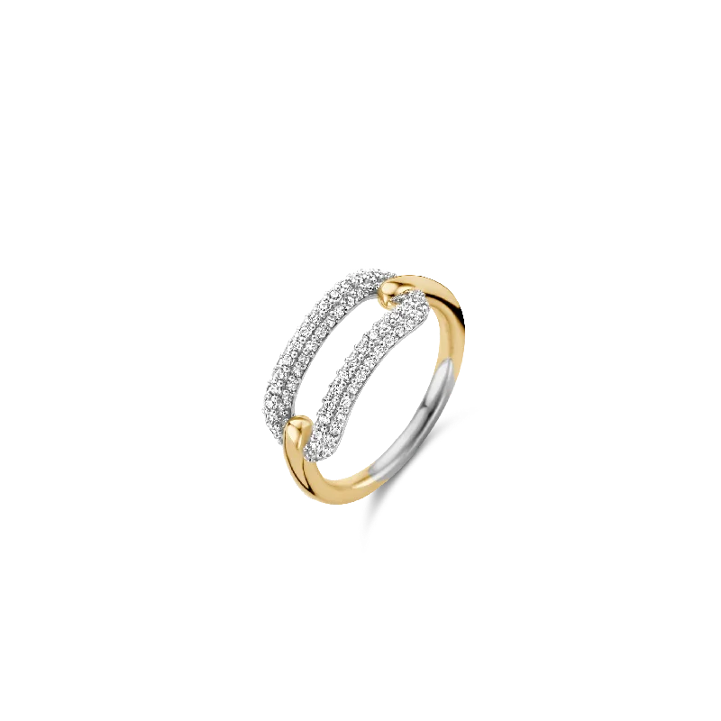 Thin diamond ring-TI SENTO Ring 12228ZY