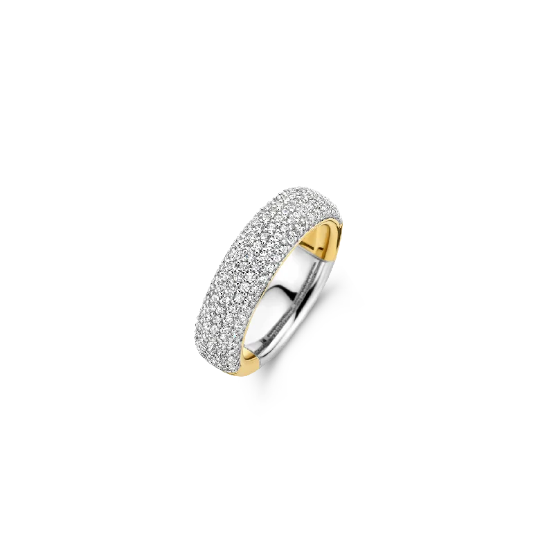 Crafted silver ring-TI SENTO Ring 12235ZY