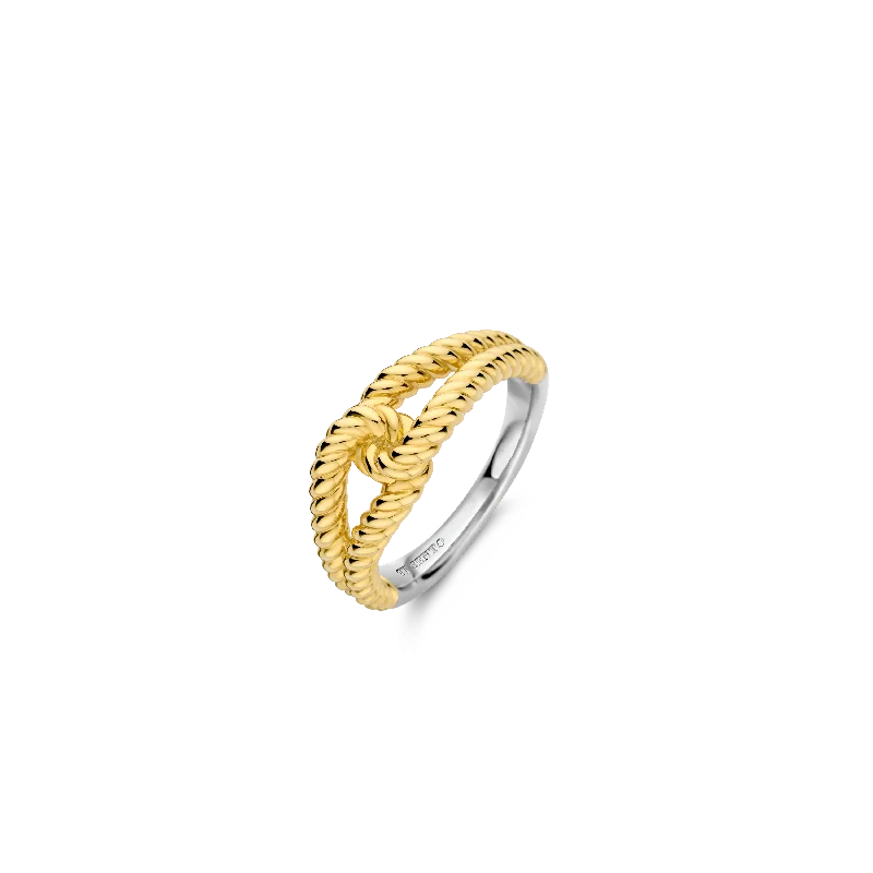 Raised-tier ring-TI SENTO Ring 12323SY