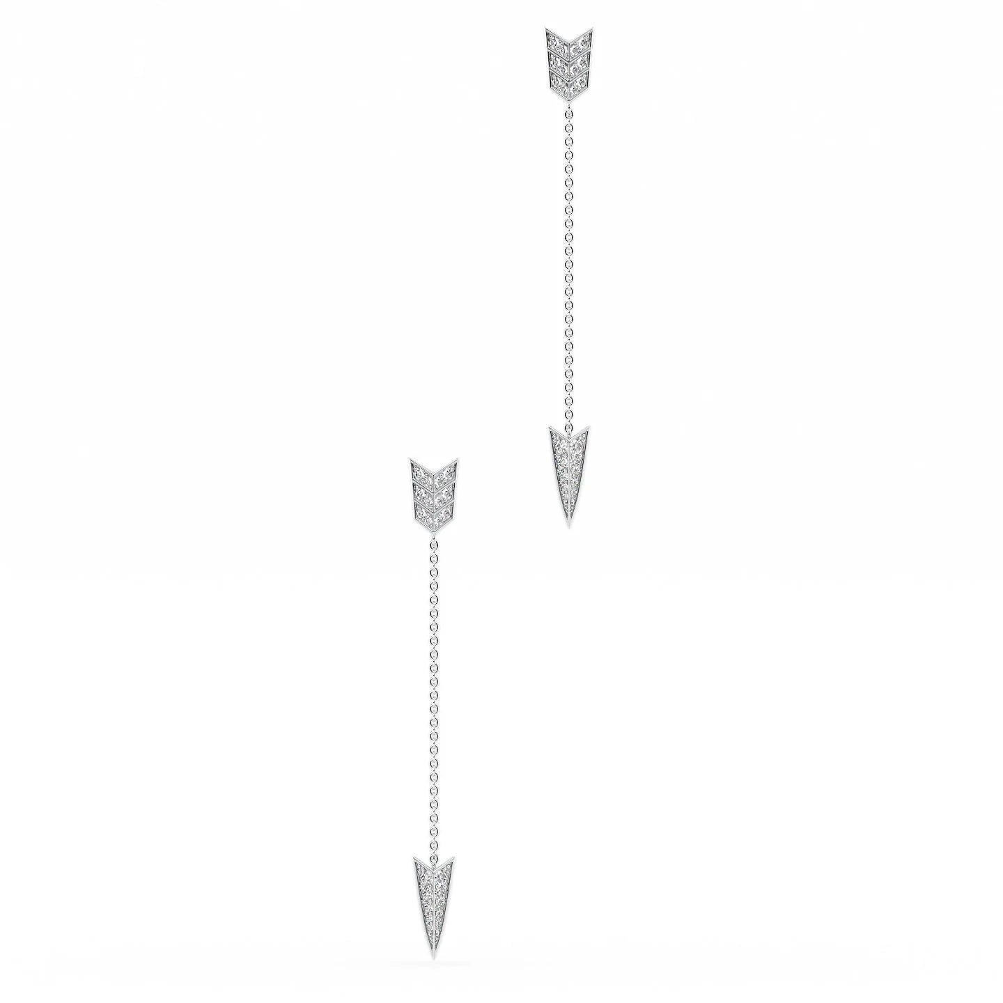 Sharp stone earrings-Arrow Drop Earrings