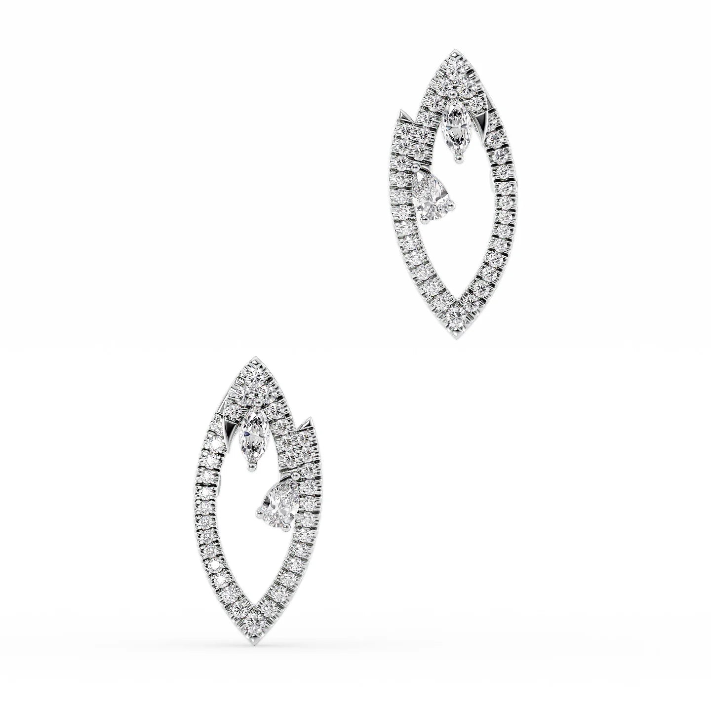 Holo earrings-Diamond Marquise Earrings