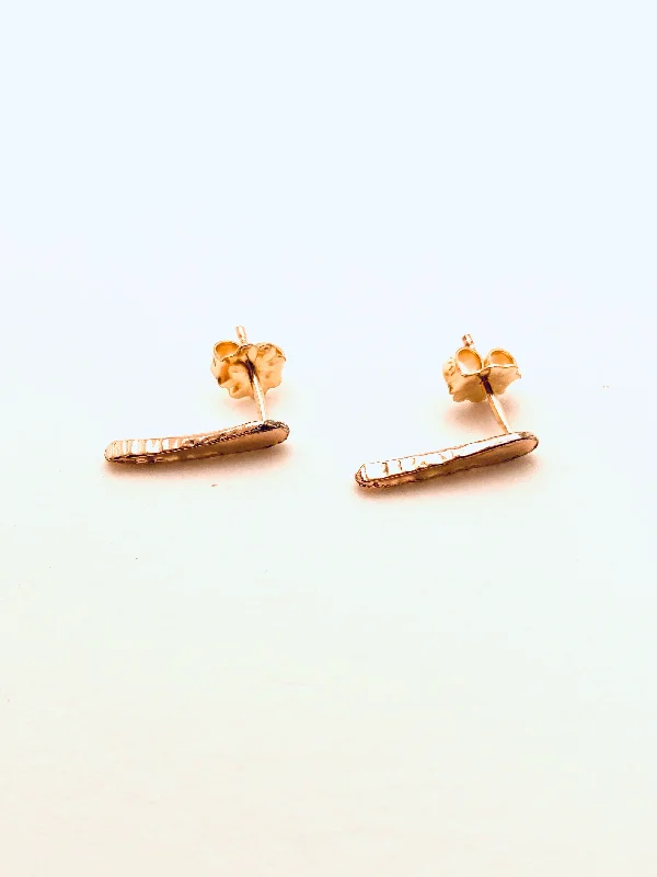 Full sapphire earrings-Gold Filled Tiny Spike Studs