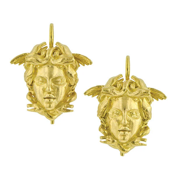 Layered tier earrings-Medusa Drop Earrings, Heirloom by Doyle & Doyle