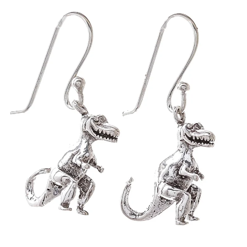 Crafted gold earrings-NOVICA Dinosaur King, Sterling silver dangle earrings - 1.2*0.5