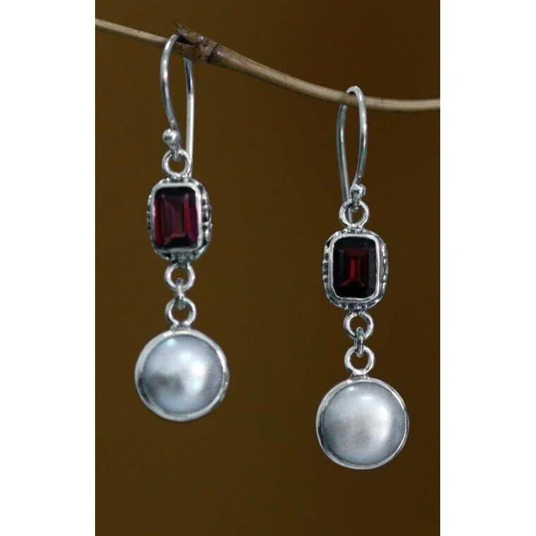 Retro sodalite earrings-NOVICA Handmade Sterling Silver 'Pure Passion' Pearl Earrings (9 mm) (Indonesia)