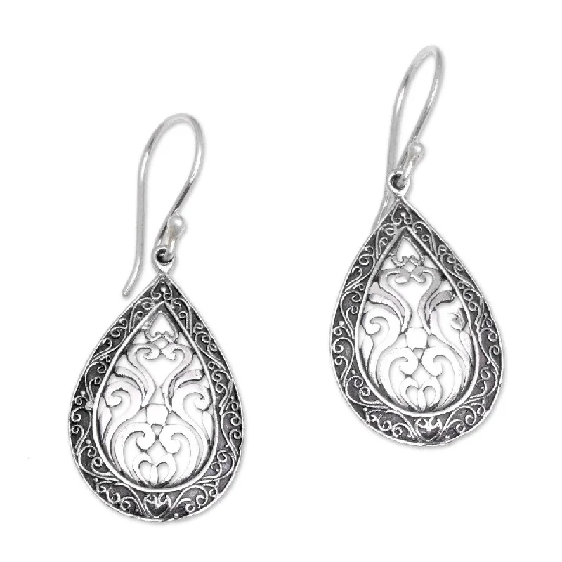 Horizon-cut earrings-NOVICA Silver Drop, Sterling silver dangle earrings - 1.6*0.4