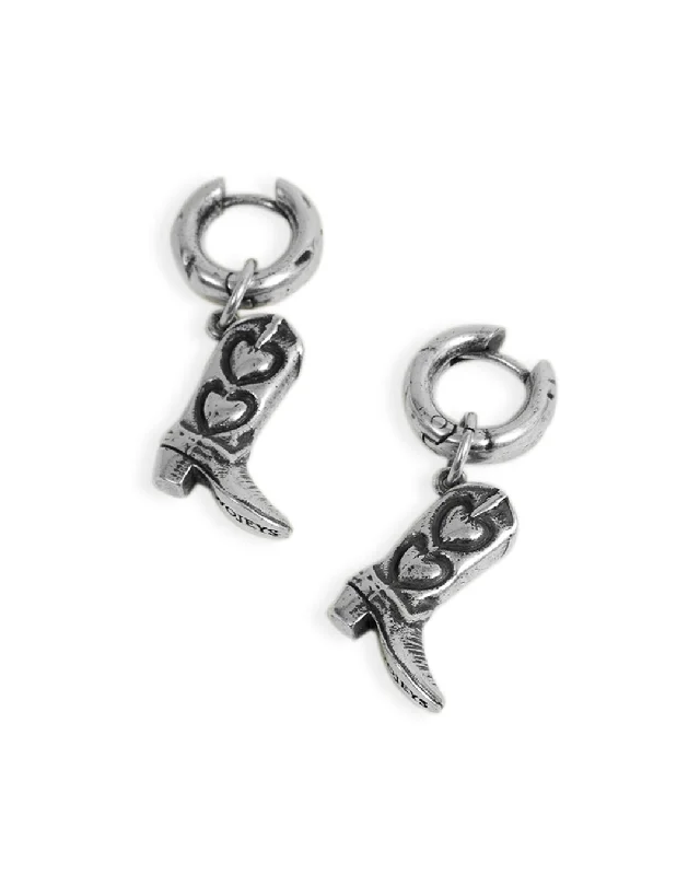 Arch motif earrings-Boots Earrings